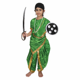 Kaku Fancy Dresses Rani Laxmi Bai National Hero/freedom figter Costume For Kids Independence Day/Republic Day/Annual function/theme party/Competition/Stage Shows Dress