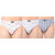 Combo of 3 Men's Regular Rise Elastic Waistband White Color Cotton Brief for Men's with Design on it - Set of 3 Mens Underwear Available In Size M (Medium) & in Diffrent Design's (80cm to 85cm Size)