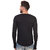 Pause Black Solid Cotton Round Neck Slim Fit Full Sleeve Men'S T-Shirt