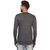Pause Grey Solid Cotton Round Neck Slim Fit Full Sleeve Men'S T-Shirt