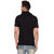 Pause Black Solid Cotton Hooded Slim Fit Short Sleeve Men'S T-Shirt