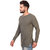 Pause Green Solid Cotton Round Neck Slim Fit Full Sleeve Men'S T-Shirt