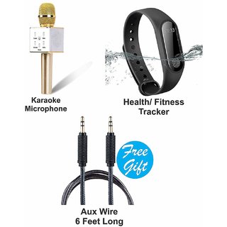 buy surya combo karaoke microphone with health and fitness tracker free health tracker