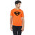 Orange Color Half Sleeve Superman Printed Tshirt