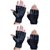 Leather Black Gym Gloves (Set Of 2)