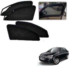 Auto Addict Zipper Magnetic Sun Shades Car Curtain For Ford Fiesta Classic