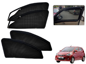 Auto Addict Zipper Magnetic Sun Shades Car Curtain For Hyundai Eon