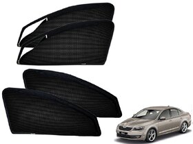 Auto Addict Zipper Magnetic Sun Shades Car Curtain For Skoda Octavia New (2014-Present)