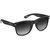 Laurels Black UV Protection Wayfarer Unisex Sunglasses