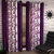 Designer Purple Color Eyelet Polyester Curtain Window Length (Set of 5 Pcs) 60