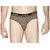 Men's Regular Rise Elastic Waistband Brown Color Cotton Brief for Men's with Design on it Underwear Available In Many Design's (90cm to 95cm Size) by Semantic