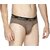 Men's Regular Rise Elastic Waistband Brown Color Cotton Brief for Men's with Design on it Underwear Available In Many Design's (90cm to 95cm Size) by Semantic