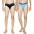 Combo of 2 - Men's Regular Rise Elastic Waistband Cotton Brief for Men's - Set of 2 Size L (Large) Underwear - Available in Plain Light Blue & Black Color combo's (90cm to 95cm Size) by Semantic