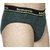 Combo of 2 - Men's Regular Rise Elastic Waistband Cotton Brief for Men's - Set of 2 Size L (Large) Underwear - Available in Plain Dark Green & Maroon Color combo's (90cm to 95cm Size) by Semantic