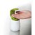 House of Quirk C-Pump Single Handed Soap Dispenser, (White and Green)