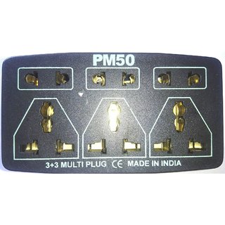 Wireless PM 50 Extension/cord/bod 6 Amp 3+3 Socket,Long Life