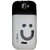 Imported Premium Smiley Silicon Back Case Cover For Micromax Canvas Fun A74 white-black Smiley
