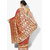 Banarasi Silk Works Women's Red Banarsi Cotton silk Saree With Attached Blouse