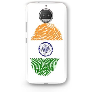 Desiways - Matte Printed Hard case Back Cover for Moto G5s With Tricoloured  Design