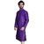 Anil Kumar Ajit Kumar Men's Purple Cotton Silk Kurta Pyjama Set