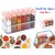 DarkPyro Crystal Seasoning Box Seasoning Set Pepper Salt Spice Rack (Set Of 6),Multicolor