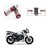 AutoStark Spring Coil Style Bike Foot Pegs Foot Rest ped Set Of 2 Red -  TVS Apache RTR 160
