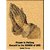 Praying Hands Engraved Photo on Wood - Christmas Plaque(8x6)