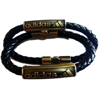 Adidas Braided Ionic Wristband Red  Nylon Sports Bracelets