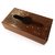 Desi Karigar Brown Sheesham Wood And Brass Tissue Box With Kashmiri Carving And Brass Inlay Work