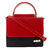 Black and Red Leatherette Sling bag for Women