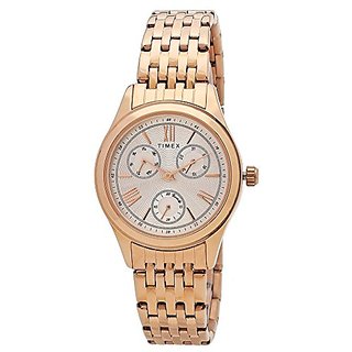 timex rose gold women's watch tw000w208