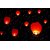 Crazy Sutra 10-Piece Make A Wish High Flying Sky Lantern Balloon with Fuel Wax Candle, Multicolour