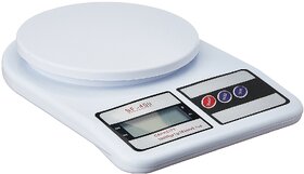 Electronic Kitchen Digital Weighing Scale, Multipurpose (White, 10 Kg)