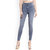 EverDiva Women Slim  Grey denim Fit Ankle Length Jeans