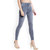 EverDiva Women Slim  Grey denim Fit Ankle Length Jeans