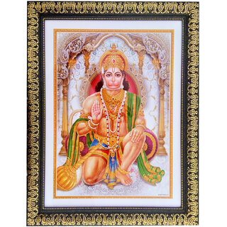 Lord Hanuman Glass Frame
