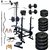 SPORTO FITNESS 20 In 1 Bench +100 Kg Pure Rubber Weight + 5 Ft (25mm) Plain + 3 Ft (20Mm) Curl Rod + Gym Accessories