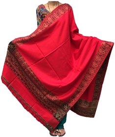 Varun Cloth House Women's Pure Woollen Shawl For Extreme High Winters (vch3803RedFree Size)