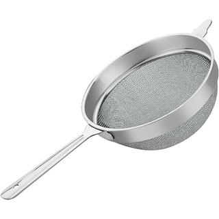 HOME SAPPHIRE SD5 STAINLESS STEEL EXTRA HEAVY MESH BIG SIZE SOUP JUICE STRAINER WITH HAEVY HANDLE
