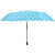 Style Homez Designer UV Coated 3-Fold Travel Color Changing Umbrella, 110 cm Cadet Blue Color