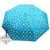 Style Homez Designer UV Coated 3-Fold Travel Color Changing Umbrella, 110 cm Cadet Blue Color