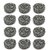 Sparkling Bright Stainless Steel Scrubber - Rust Free Scrub Pads - Magnetic Grade - High Corrosion Resistance - Scrub Pad - 12 Pcs