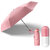 Style Homez Designer Ultra Mini UV Coated 4-Fold Travel Capsule Umbrella, 100 cm Blush Pink Color