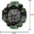 SKEMI Round Dail Green Rubber Strap Men's Automatic Watch For Men