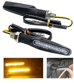 Yellow Ktm Type Led Indicator Turn Signal Lights Blinkers For All Bikers