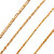 XC-90 COMBO Offer 4 One Gram 22kt Gold Plated Neck Chain Long Length thin chains