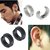 29K Combo of Black and Silver Stainless Steel Earrings for Men by Sparkling Jewellery