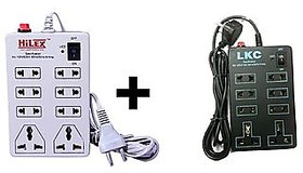COMBO OFFER- BLACK AND WHITE EXTENTION BOARD-2-3PIN 6-2PIN SOCKET