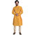 Anil Kumar Ajit Kumar Men's Beige Cotton Silk Kurta Pyjama Set