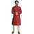 Anil Kumar Ajit Kumar Men's Brown Cotton Silk Kurta Pyjama Set